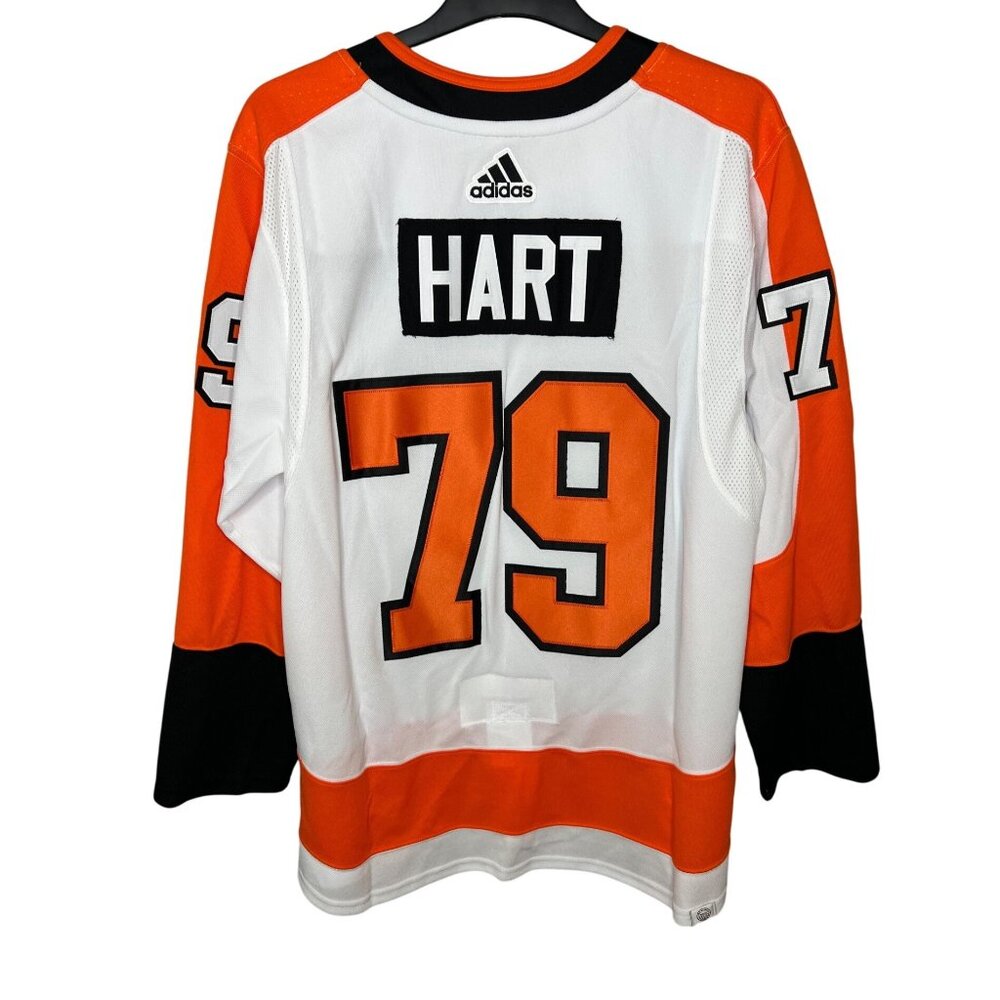 Adidas NHL Philadelphia Flyers Carter Hart #79 Hockey Jersey Mens Size 54